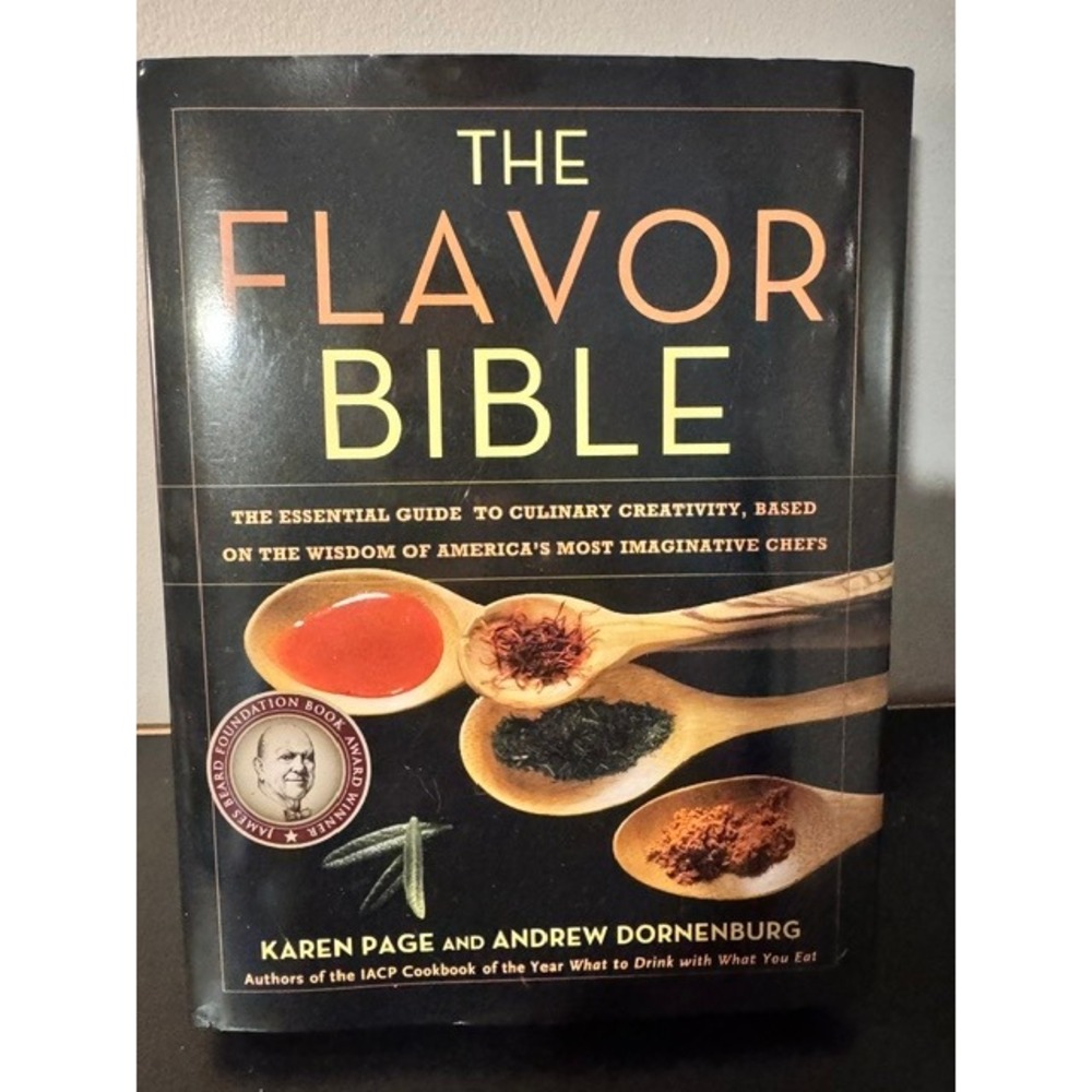 The Flavor Bible Karen Page Andrew Dornenburg Hardcover Culinary Guide Book